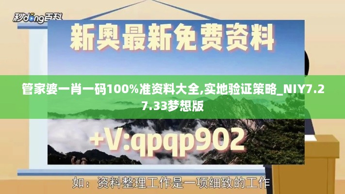 管家婆一肖一码100%准资料大全,实地验证策略_NIY7.27.33梦想版