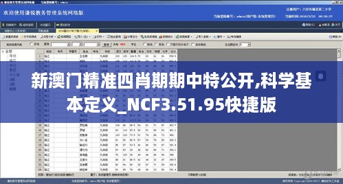 新澳门精准四肖期期中特公开,科学基本定义_NCF3.51.95快捷版