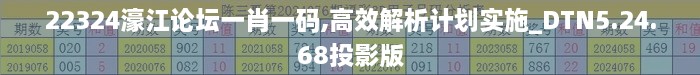 22324濠江论坛一肖一码,高效解析计划实施_DTN5.24.68投影版