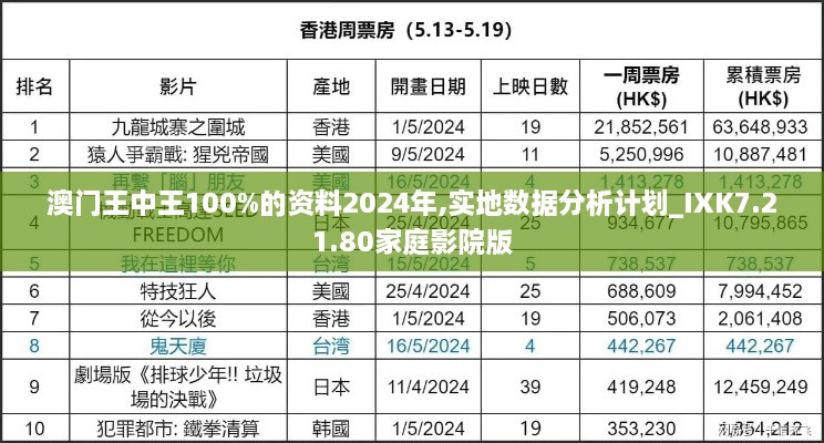 澳门王中王100%的资料2024年,实地数据分析计划_IXK7.21.80家庭影院版