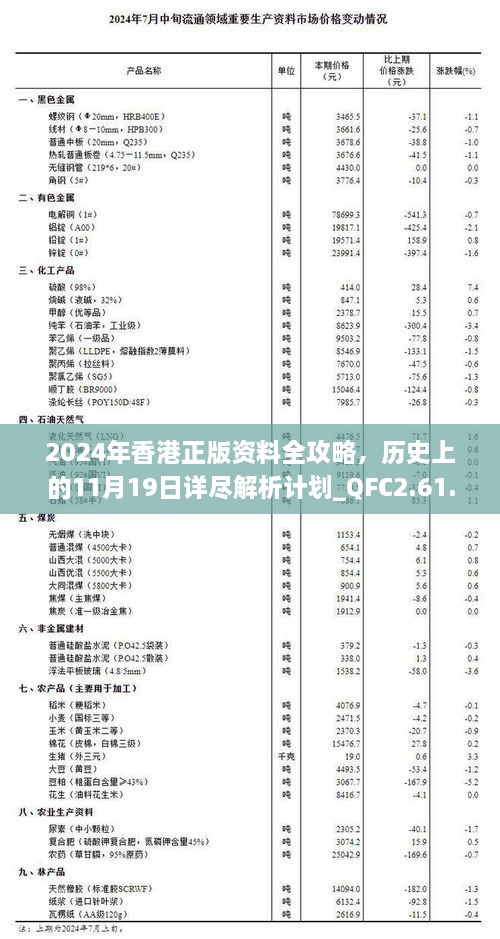 2024年香港正版资料全攻略，历史上的11月19日详尽解析计划_QFC2.61.37特别版