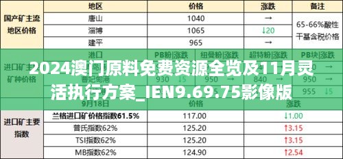 2024澳门原料免费资源全览及11月灵活执行方案_IEN9.69.75影像版