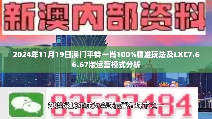 2024年11月19日澳门平特一肖100%精准玩法及LXC7.66.67版运营模式分析