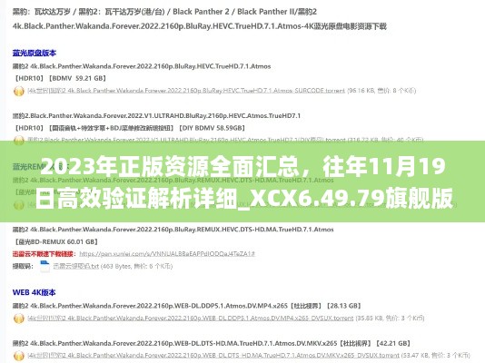 2023年正版资源全面汇总，往年11月19日高效验证解析详细_XCX6.49.79旗舰版