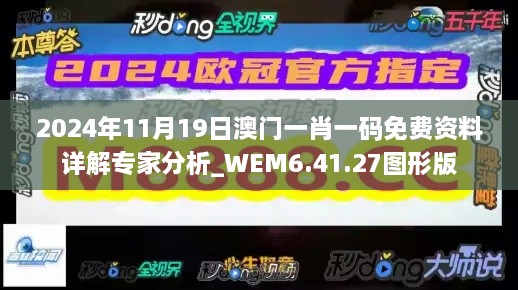 2024年11月19日澳门一肖一码免费资料详解专家分析_WEM6.41.27图形版