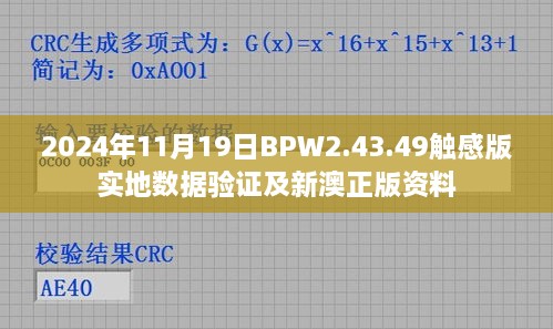 2024年11月19日BPW2.43.49触感版实地数据验证及新澳正版资料