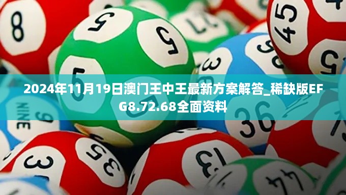 2024年11月19日澳门王中王最新方案解答_稀缺版EFG8.72.68全面资料