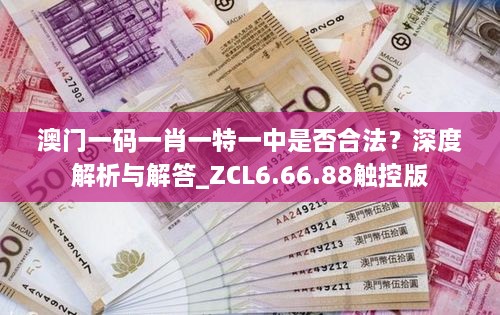 澳门一码一肖一特一中是否合法？深度解析与解答_ZCL6.66.88触控版