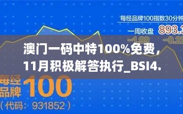 澳门一码中特100%免费，11月积极解答执行_BSI4.46.89公积板