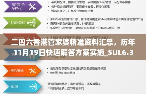 二四六香港管家婆精准资料汇总，历年11月19日快速解答方案实施_SUL6.35.89新版