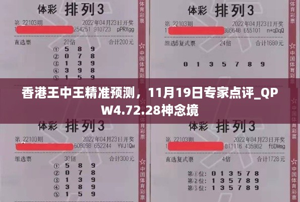 香港王中王精准预测，11月19日专家点评_QPW4.72.28神念境