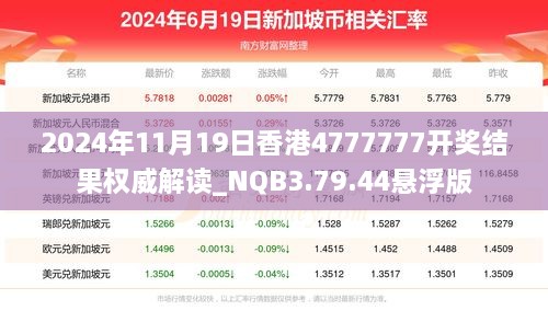 2024年11月19日香港4777777开奖结果权威解读_NQB3.79.44悬浮版