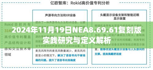 2024年11月19日NEA8.69.61复刻版实践研究与定义解析