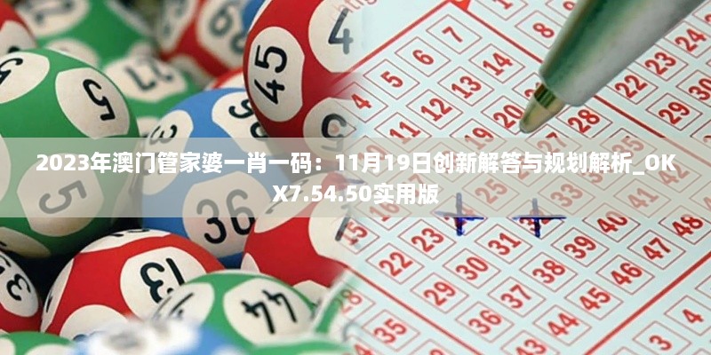 2023年澳门管家婆一肖一码：11月19日创新解答与规划解析_OKX7.54.50实用版