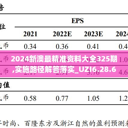 2024新澳最精准资料大全325期,实施路径解答落实_UZI6.28.66严选版