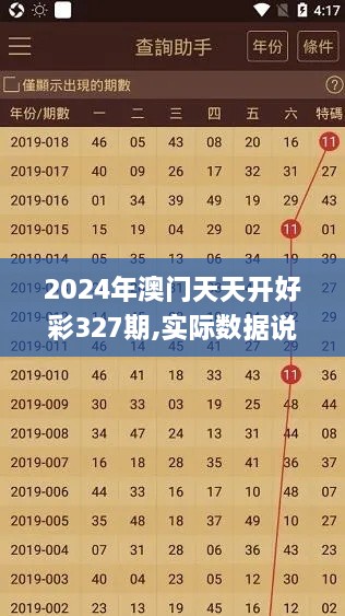 2024年澳门天天开好彩327期,实际数据说明_ABZ9.37.50交互版