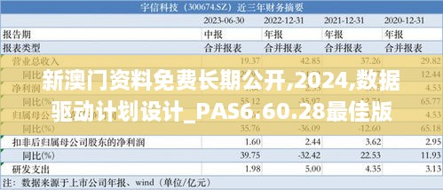 新澳门资料免费长期公开,2024,数据驱动计划设计_PAS6.60.28最佳版