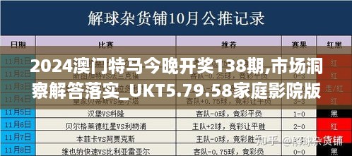 2024澳门特马今晚开奖138期,市场洞察解答落实_UKT5.79.58家庭影院版