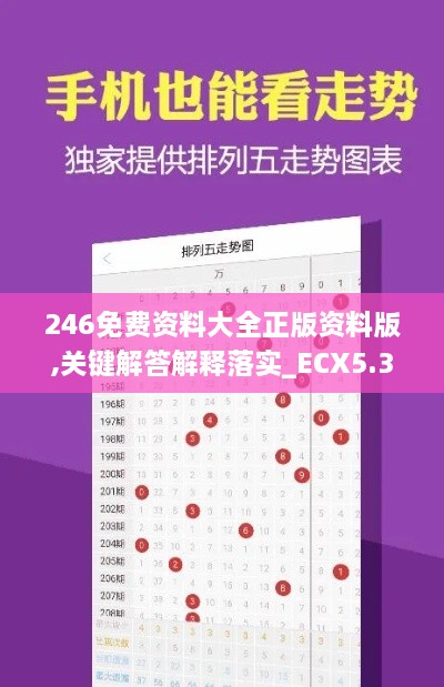 246免费资料大全正版资料版,关键解答解释落实_ECX5.32.75沉浸版