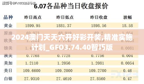 2024澳门天天六开好彩开奖,精准实施计划_GFO3.74.40智巧版