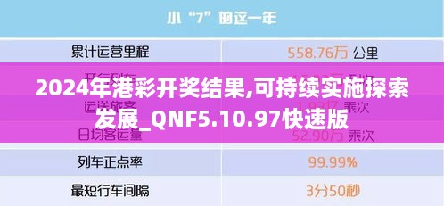 2024年港彩开奖结果,可持续实施探索发展_QNF5.10.97快速版