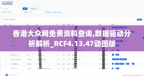 香港大众网免费资料查询,数据驱动分析解析_RCF4.13.47动图版