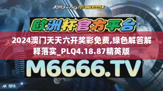 2024澳门天天六开奖彩免费,绿色解答解释落实_PLQ4.18.87精英版