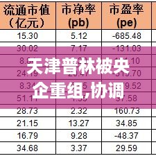 天津普林被央企重组,协调落实解释解答_CIK8.48.88快捷版