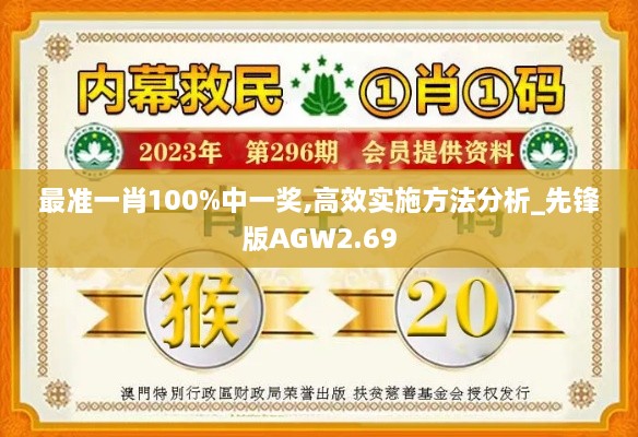 最准一肖100%中一奖,高效实施方法分析_先锋版AGW2.69