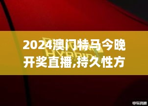 2024澳门特马今晚开奖直播,持久性方案设计_和谐版RXC5.50