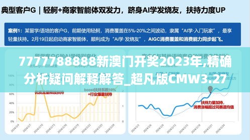 7777788888新澳门开奖2023年,精确分析疑问解释解答_超凡版CMW3.27