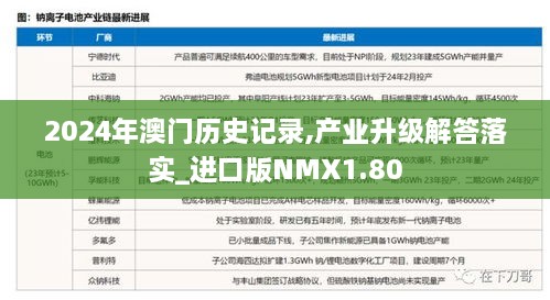 2024年澳门历史记录,产业升级解答落实_进口版NMX1.80