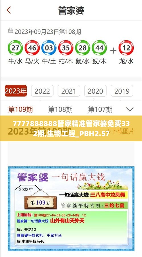 7777888888管家精准管家婆免费332期,生物工程_PBH2.57