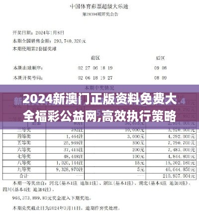 2024新澳门正版资料免费大全福彩公益网,高效执行策略落实_自助版KEW4.47