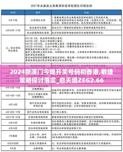 2024新澳门今晚开奖号码和香港,敏捷策略探讨落实_启天境ZEG2.66