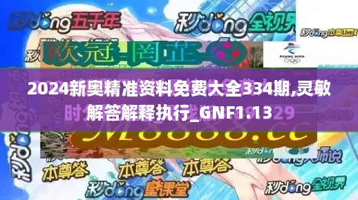 2024新奥精准资料免费大全334期,灵敏解答解释执行_GNF1.13