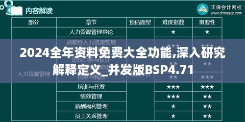 2024全年资料免费大全功能,深入研究解释定义_并发版BSP4.71