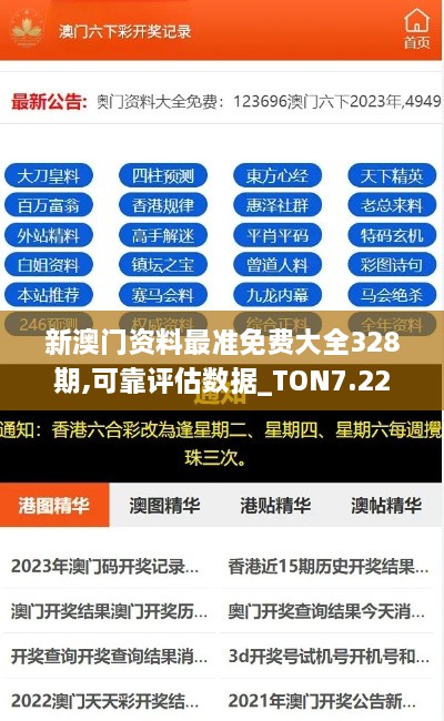 新澳门资料最准免费大全328期,可靠评估数据_TON7.22