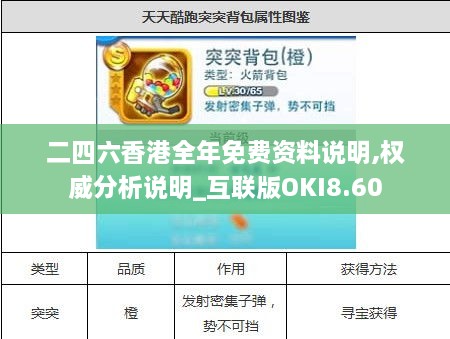 二四六香港全年免费资料说明,权威分析说明_互联版OKI8.60