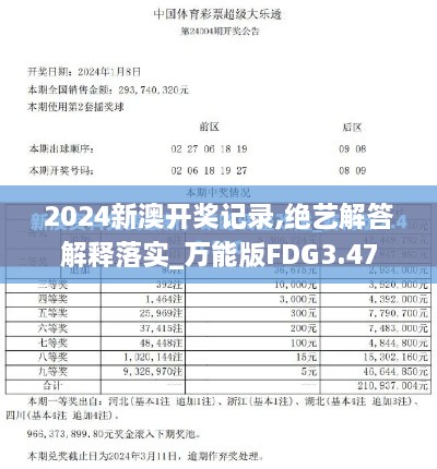 2024新澳开奖记录,绝艺解答解释落实_万能版FDG3.47