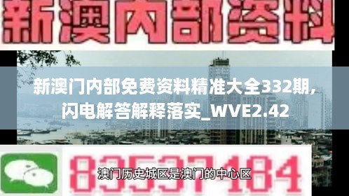 新澳门内部免费资料精准大全332期,闪电解答解释落实_WVE2.42