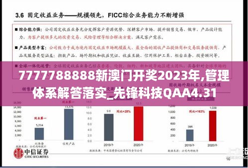 7777788888新澳门开奖2023年,管理体系解答落实_先锋科技QAA4.31