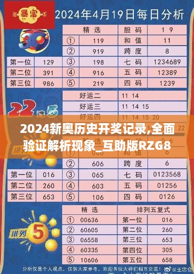 2024新奥历史开奖记录,全面验证解析现象_互助版RZG8.73