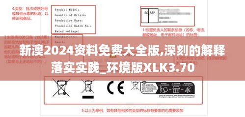 新澳2024资料免费大全版,深刻的解释落实实践_环境版XLK3.70