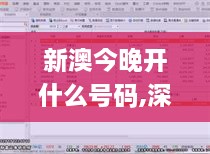 新澳今晚开什么号码,深入挖掘解释说明_资源版LTS7.43