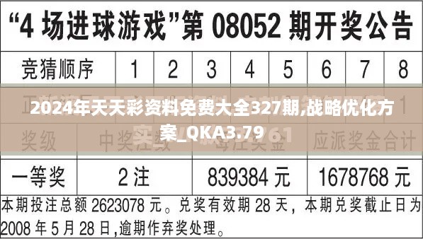 2024年天天彩资料免费大全327期,战略优化方案_QKA3.79