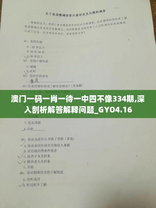 澳门一码一肖一待一中四不像334期,深入剖析解答解释问题_GYO4.16