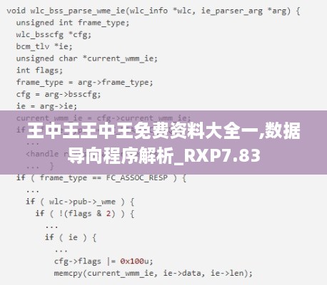 王中王王中王免费资料大全一,数据导向程序解析_RXP7.83