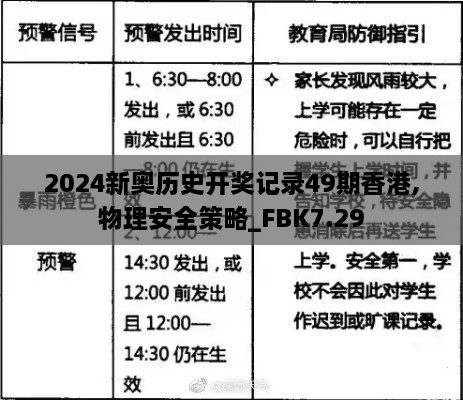 2024新奥历史开奖记录49期香港,物理安全策略_FBK7.29