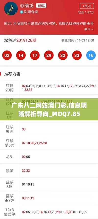 广东八二网站澳门彩,信息明晰解析导向_MDQ7.85